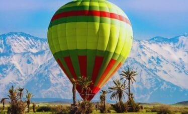 hot air balloon ride in Marrakech