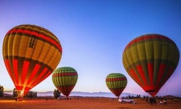 hot air balloon ride in Marrakech