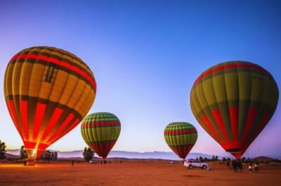 hot air balloon ride in Marrakech
