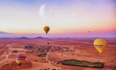hot air balloon ride in Marrakech