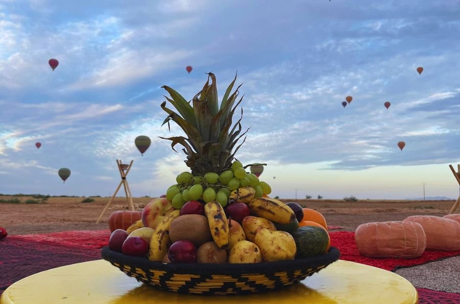 hot air balloon in Marrakech